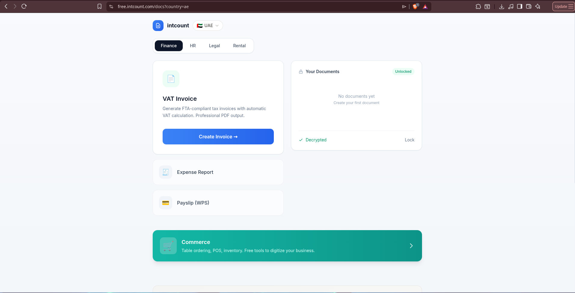 Unlocked Your Documents panel showing 